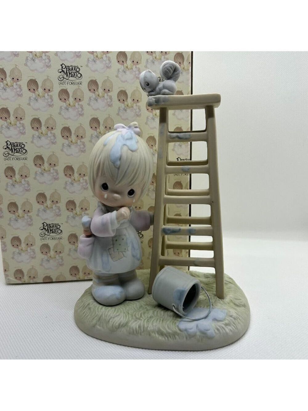 Precious Moments "My days are blue without you" large figurine